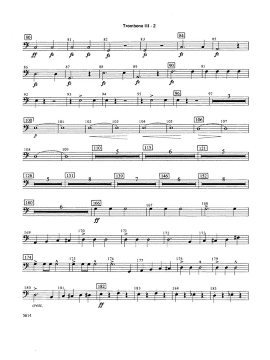 Rosamunde Overture, Opus 26: 3rd Trombone