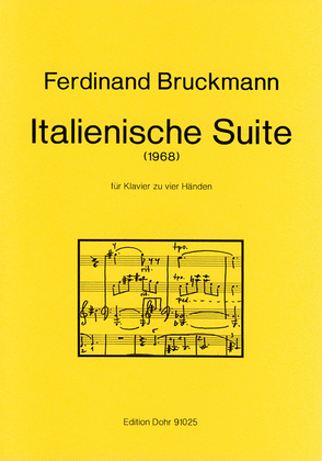 Book cover for Italienische Suite für Klavier zu vier Händen (1968)