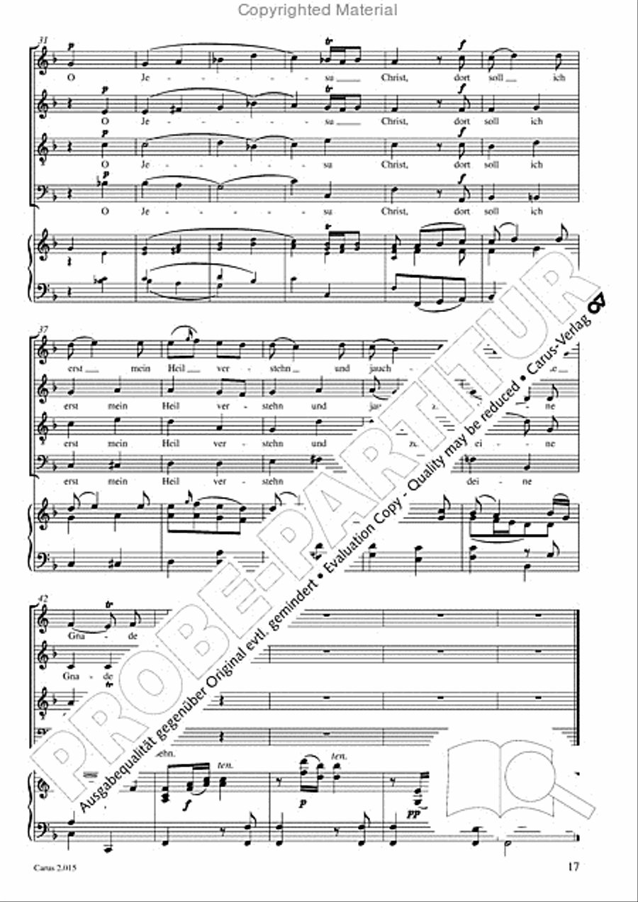 Carl Philipp Emanuel Bach & Gottfried August Homilius. Motets and Choruses Choir scores gallery preview page 19