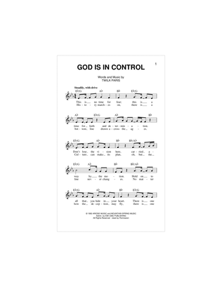 Book cover for God Is In Control