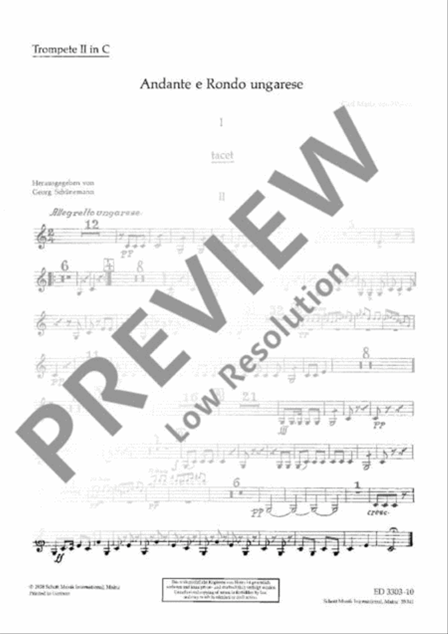 Andante and Rondo ungarese Orchestra scores gallery preview page 20