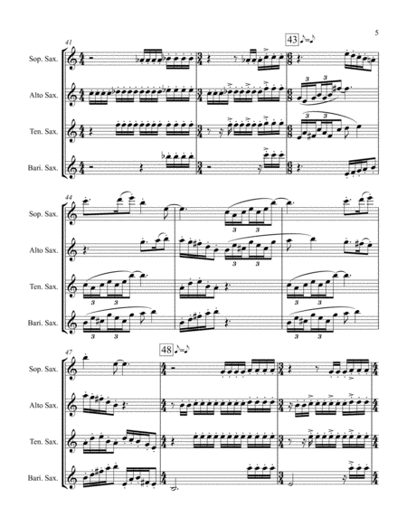 Burnsiana for Saxophone Quartet image number null