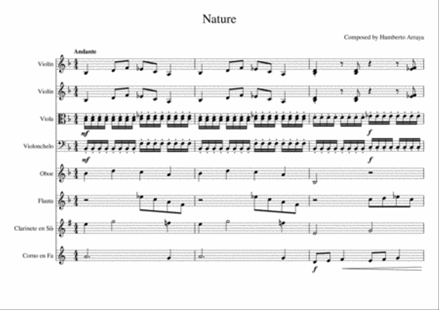 Nature Concert Band scores gallery preview page 1