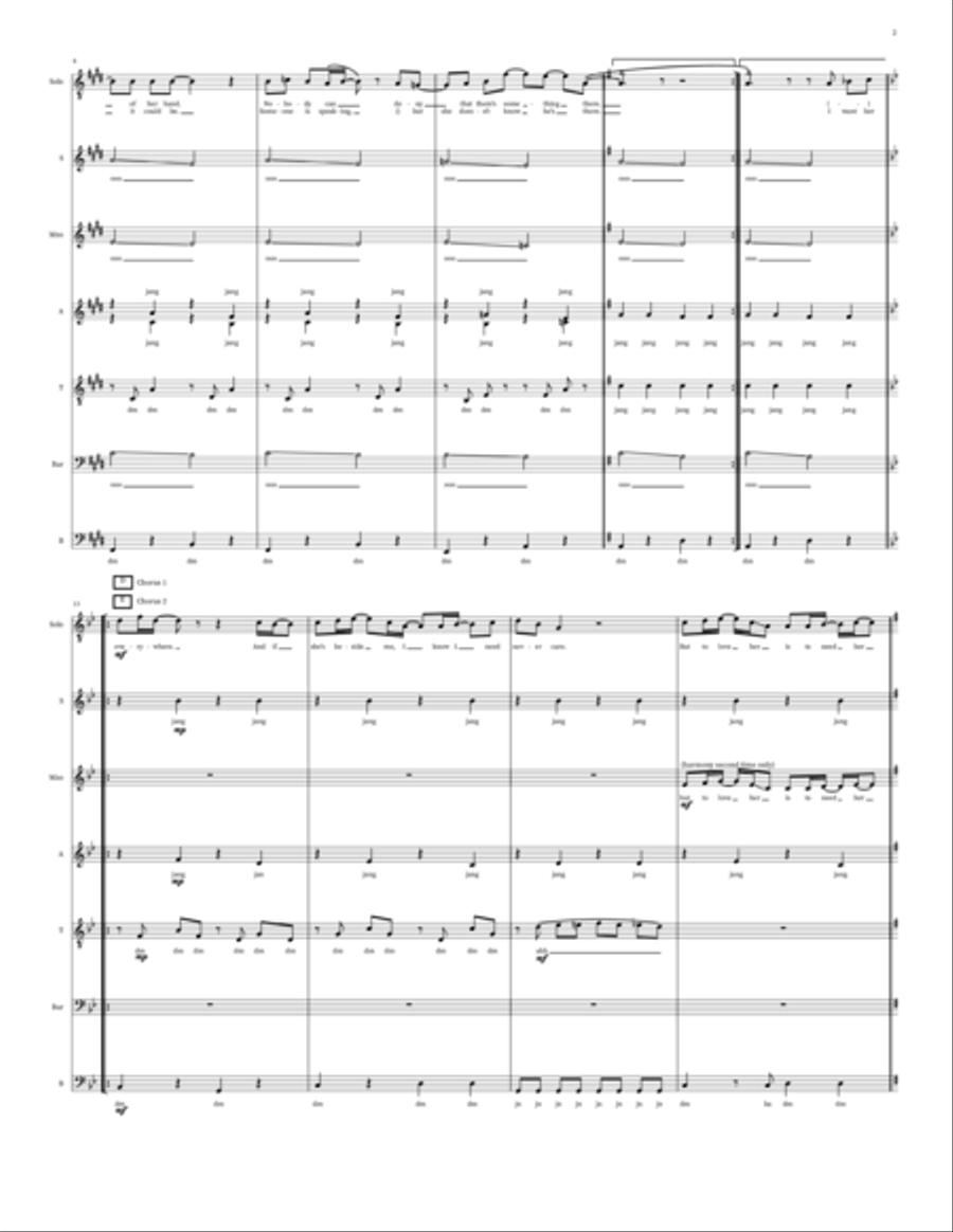 Here, There And Everywhere Choir scores gallery preview page 2