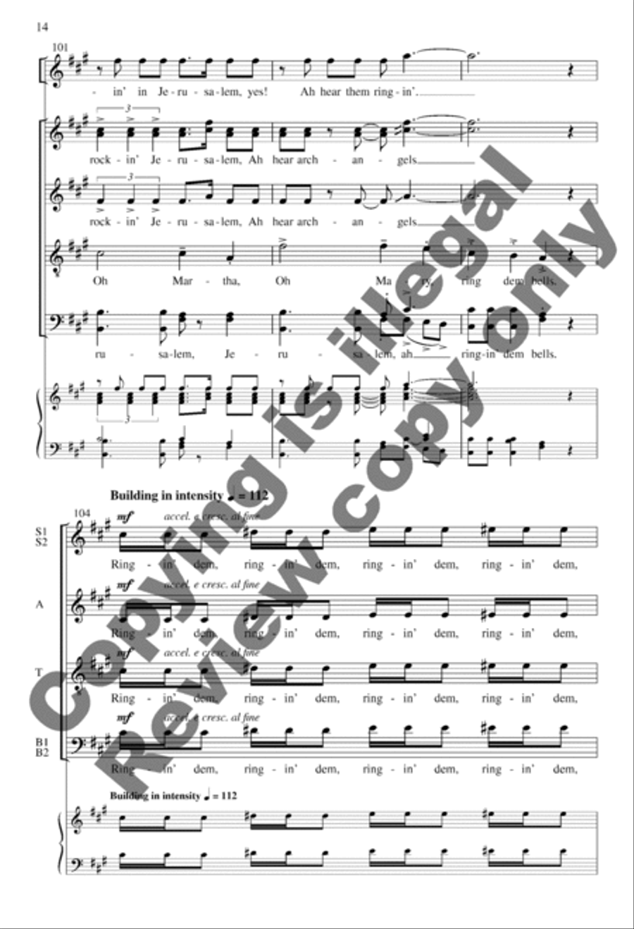 Bells A Cappella scores gallery preview page 14
