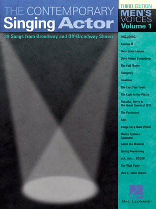Book cover for Contemporary Singing Actor: Men's Voices - Volume 1 - Third Edition