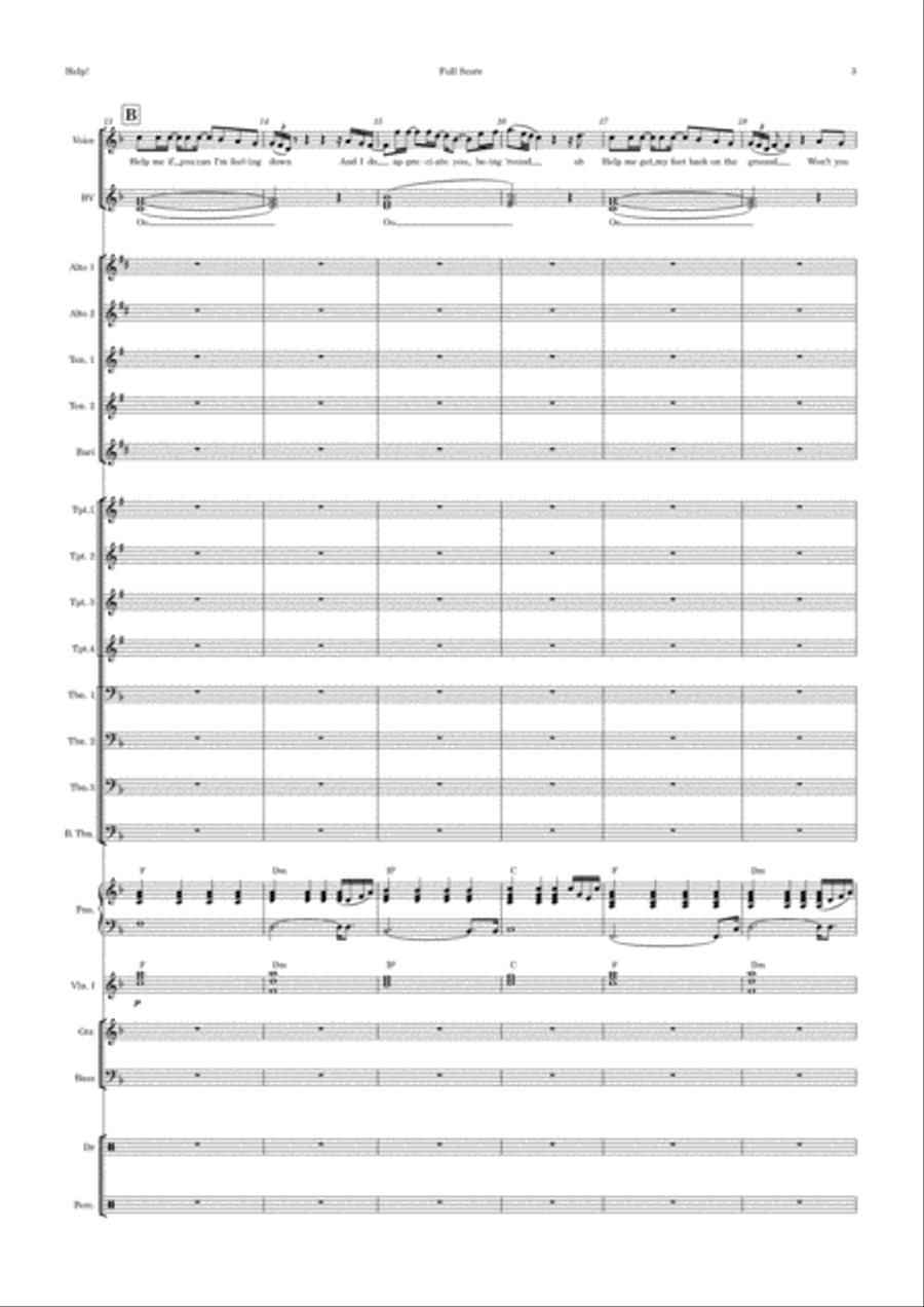 Help! Jazz Ensemble scores gallery preview page 3