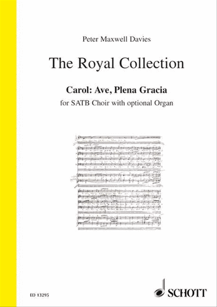 New Carol For Her Majesty The Queen Satb And Organ Ad Lib 4-Part scores gallery preview page 1
