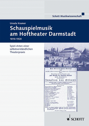 Schauspielmusik Am Hoftheater In Darmstadt 1810-1918 Nr.41german Lang. Book/dvd