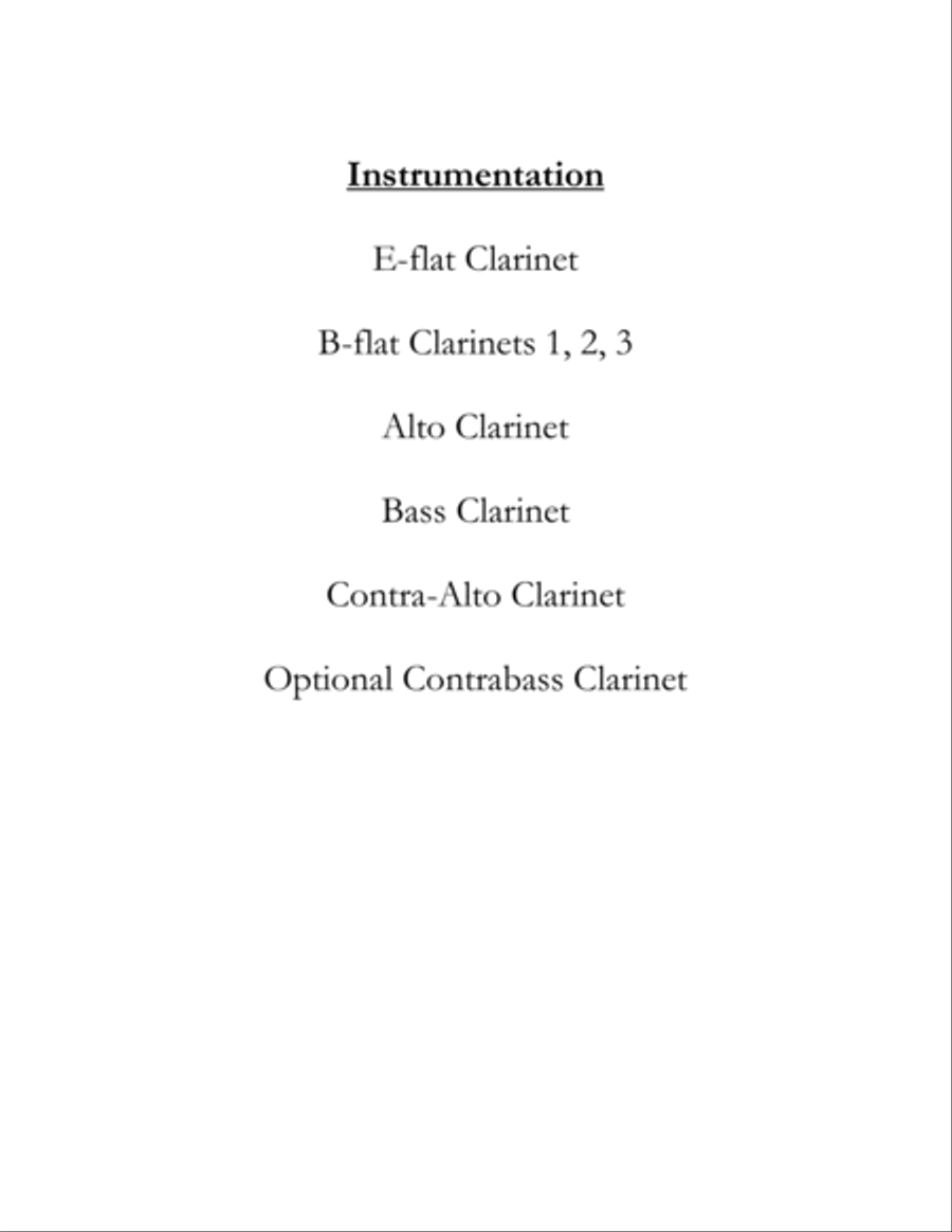 The Shepherds' Farewell, for Clarinet Choir Clarinet Choir scores gallery preview page 2