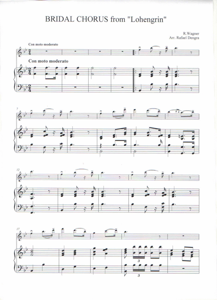 Bridal Chorus (Wedding March) - Violin and Piano/Organ