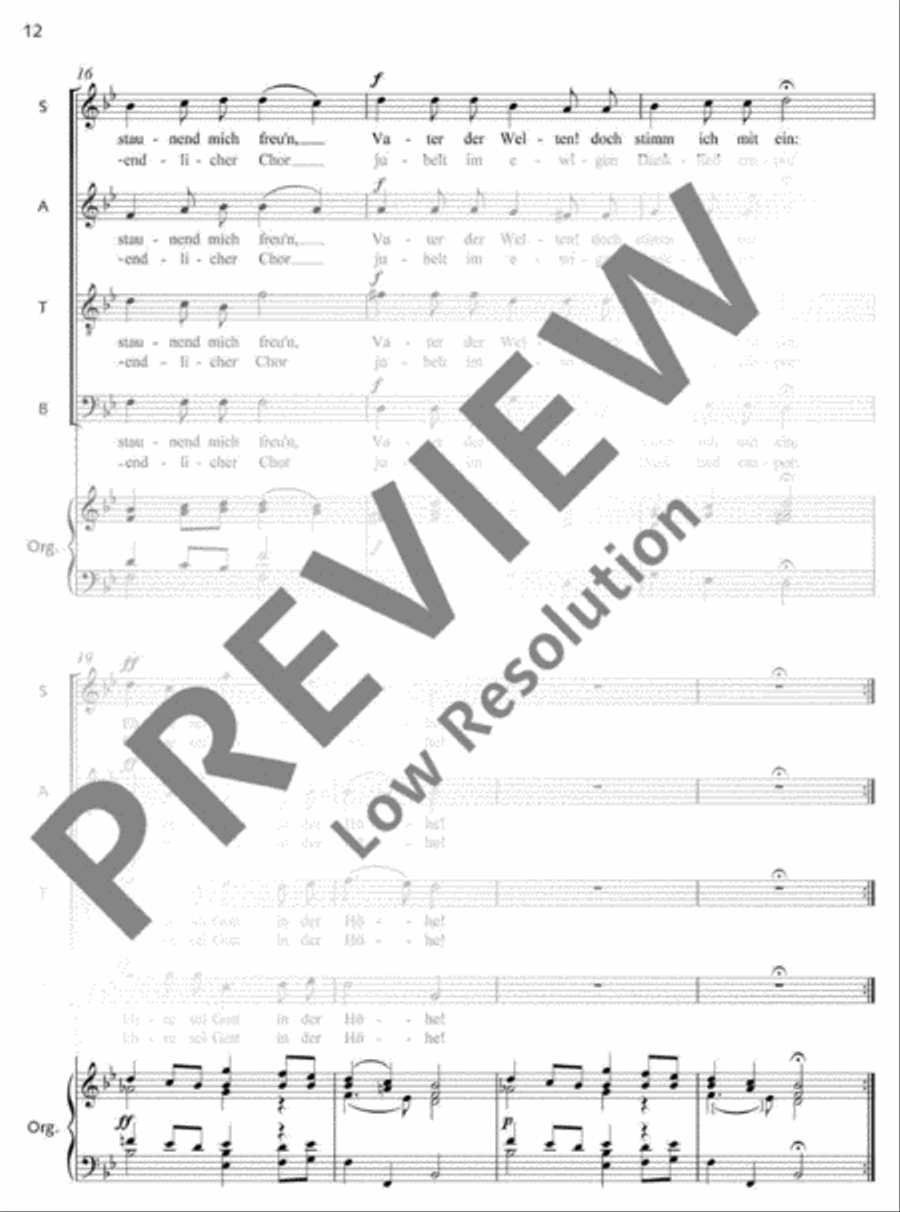 German Mass 4-Part scores gallery preview page 13