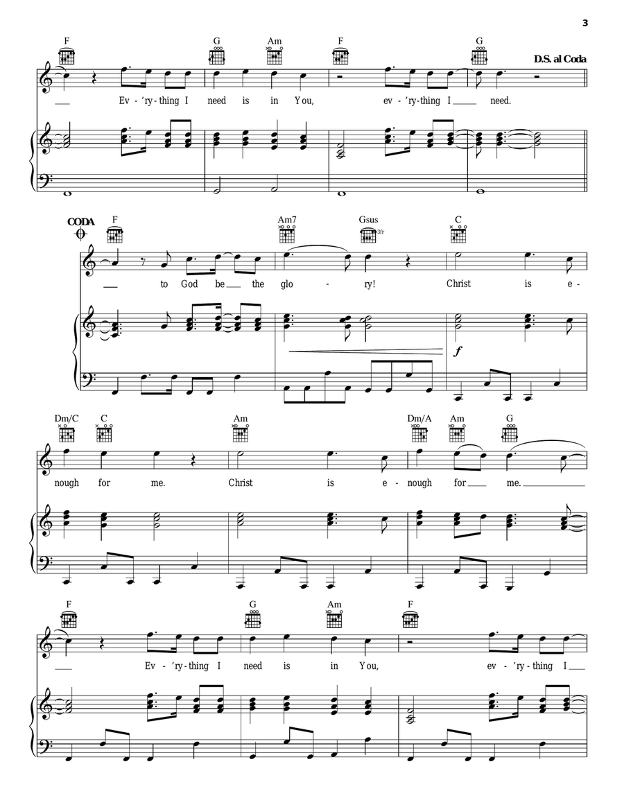 Christ Is Enough Christ Is Enough Guitar scores gallery preview page 3