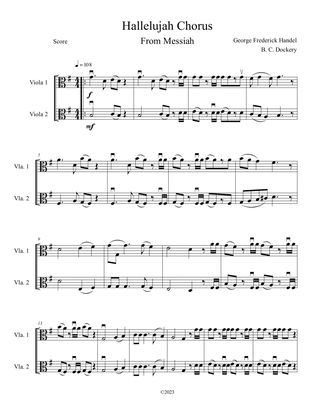 Hallelujah Chorus from Messiah (Viola Duet)