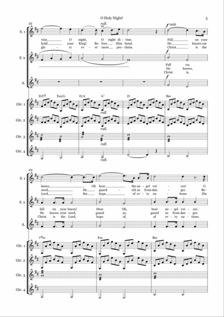 O, Holy Night. O, Holy Night. SSA scores gallery preview page 5