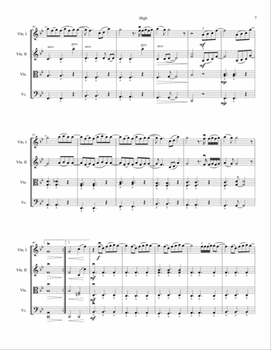 High String Quartet scores gallery preview page 3