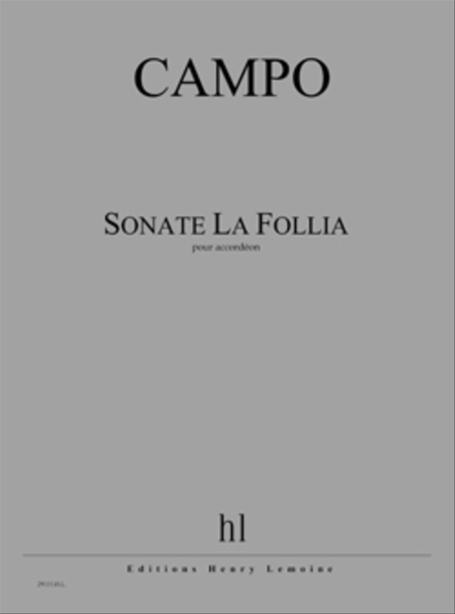 Sonate La Follia Sonate La Follia Accordion scores gallery preview page 1