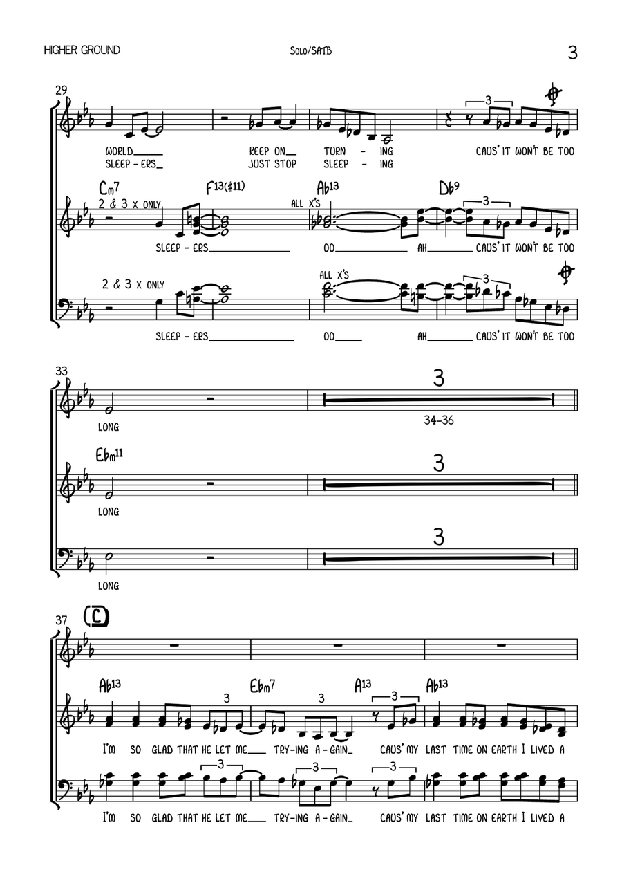 Higher Ground 4-Part scores gallery preview page 3