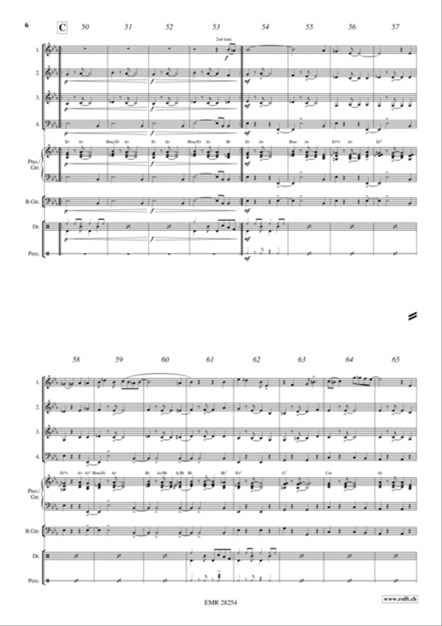 Gospel Time Woodwind Quartet scores gallery preview page 5