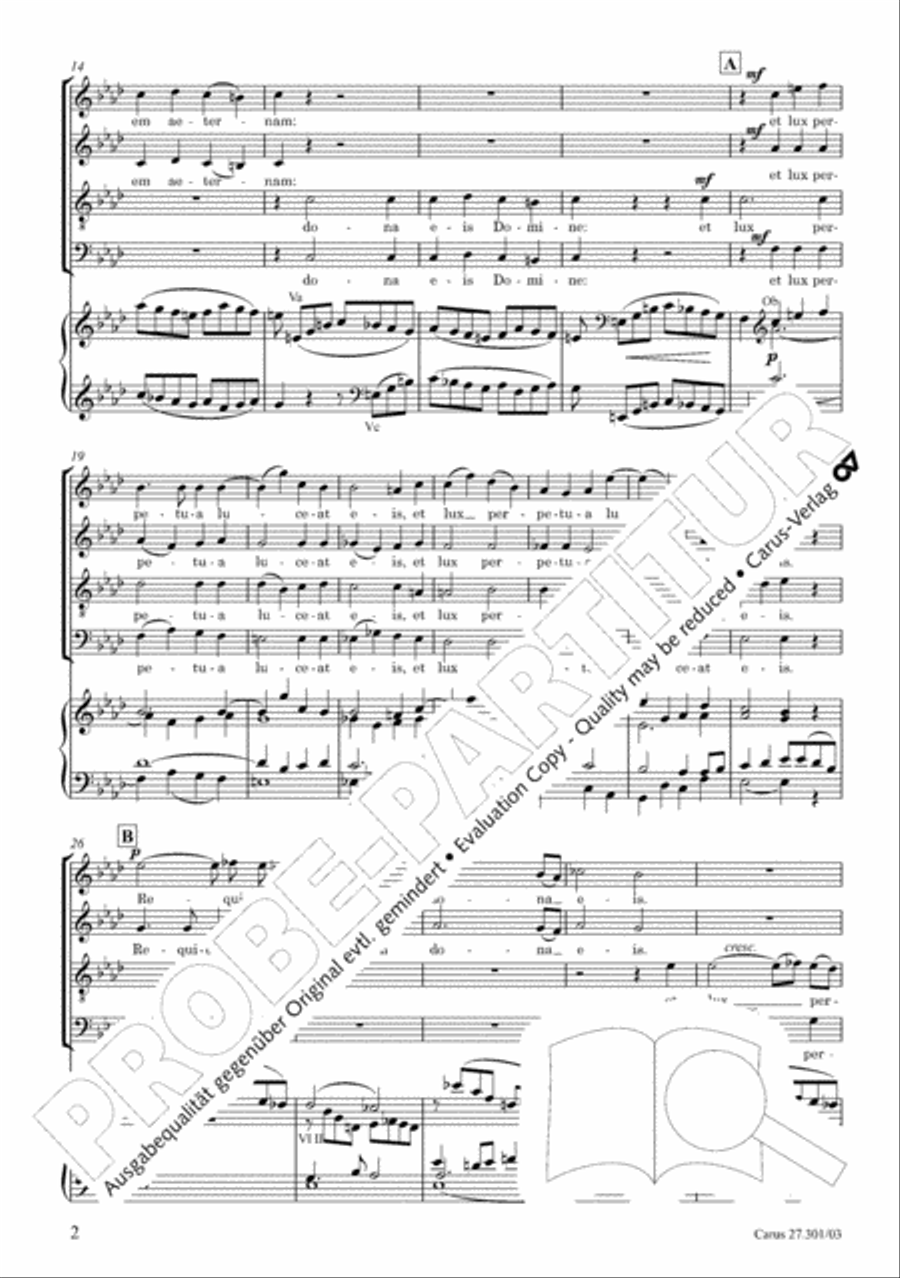 Requiem in F minor 4-Part scores gallery preview page 7