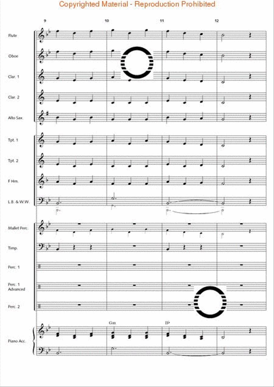 1st Classic Suite Concert Band scores gallery preview page 8