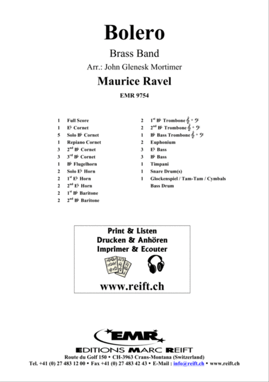 Bolero Brass Band scores gallery preview page 2