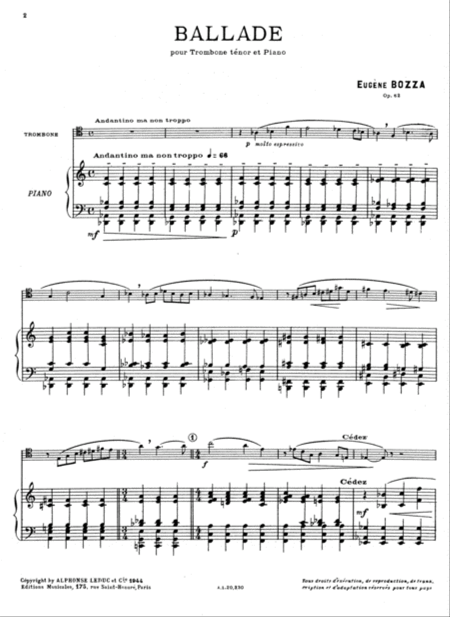 Ballade Ballade Piano Accompaniment scores gallery preview page 2