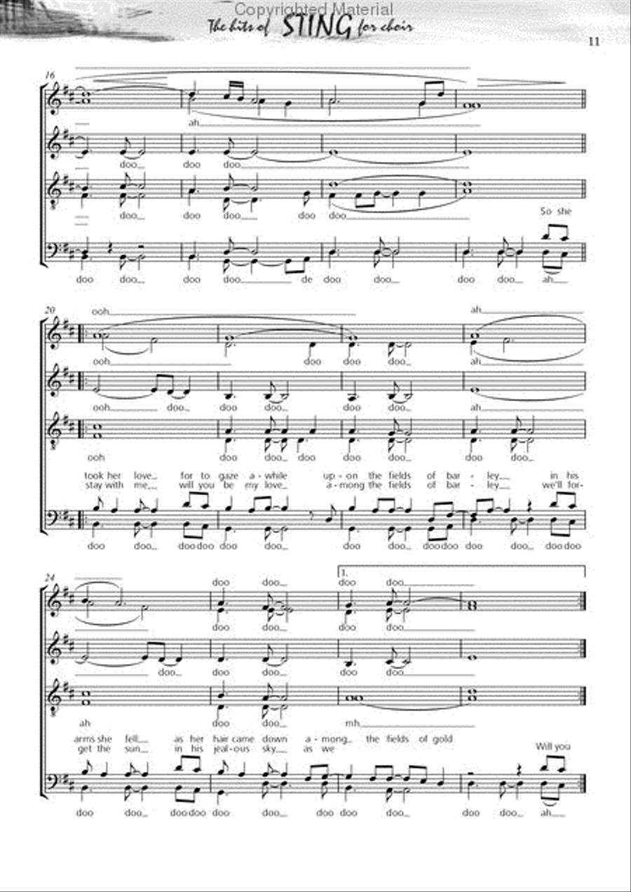 Fields of Gold SSATB scores gallery preview page 7