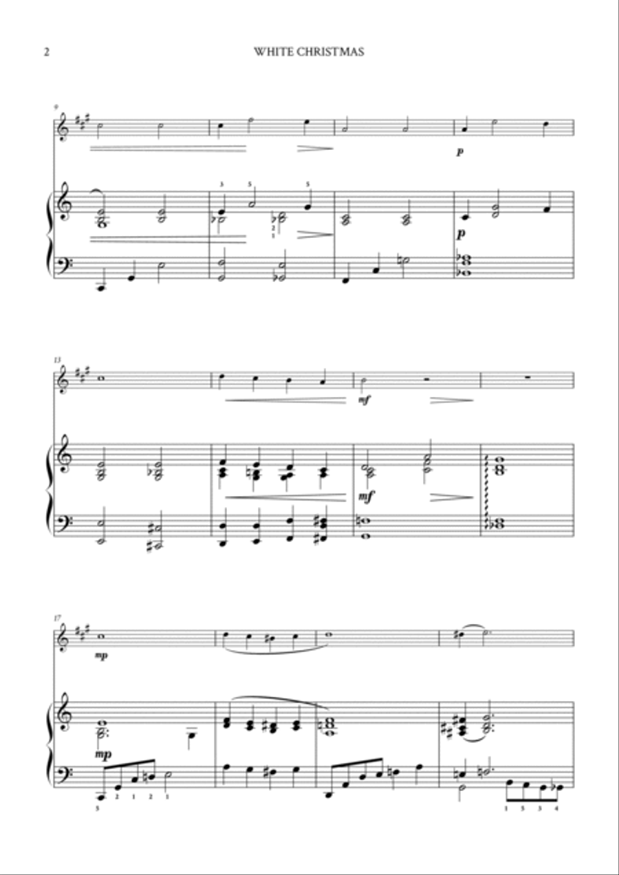 White Christmas Alto Saxophone scores gallery preview page 2