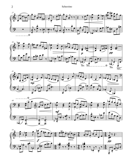 Scherzino for piano image number null