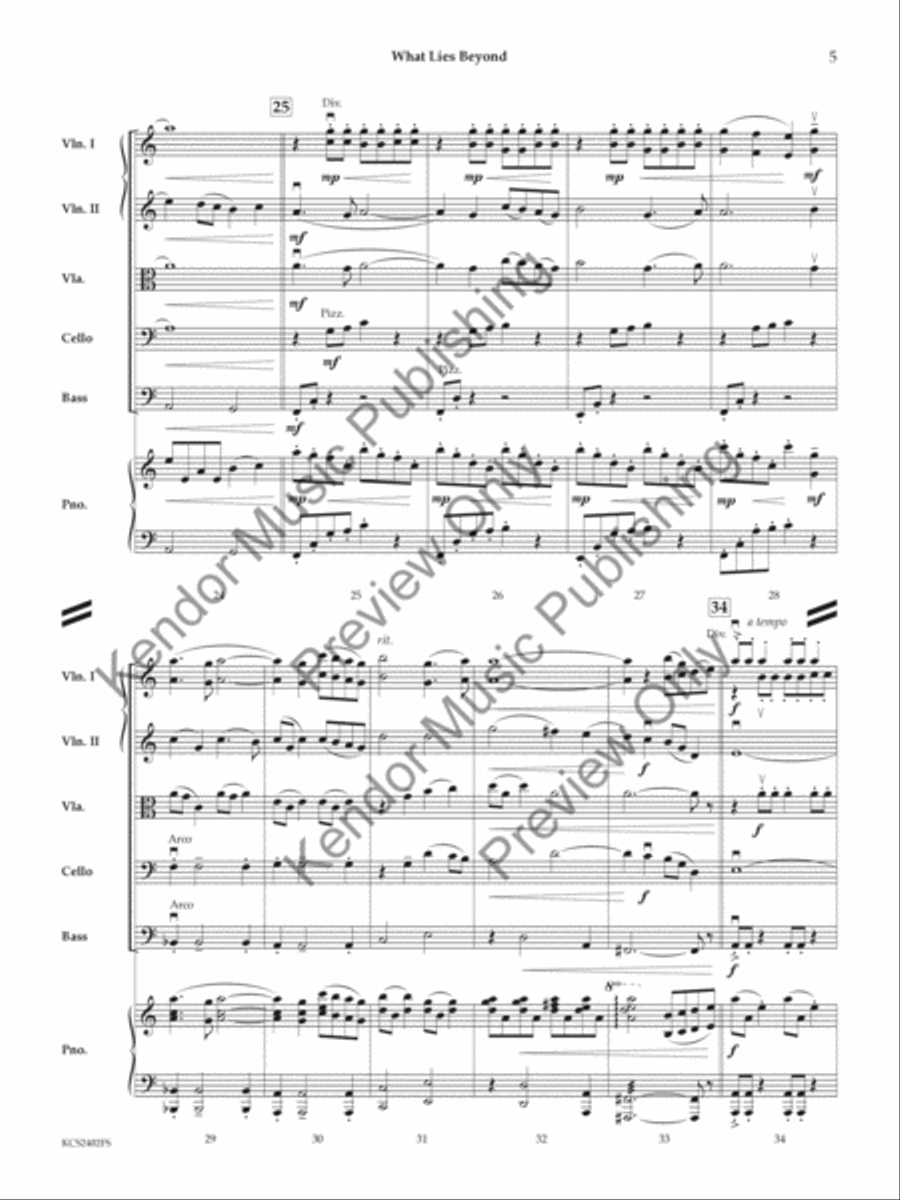What Lies Beyond What Lies Beyond String Orchestra scores gallery preview page 6