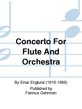 Concerto For Flute And Orchestra