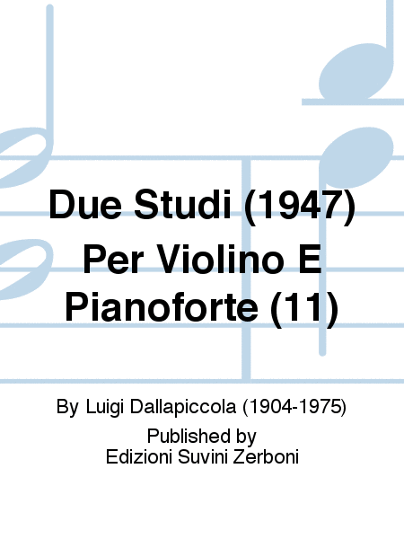 Due Studi (1947) Per Violino E Pianoforte (11)