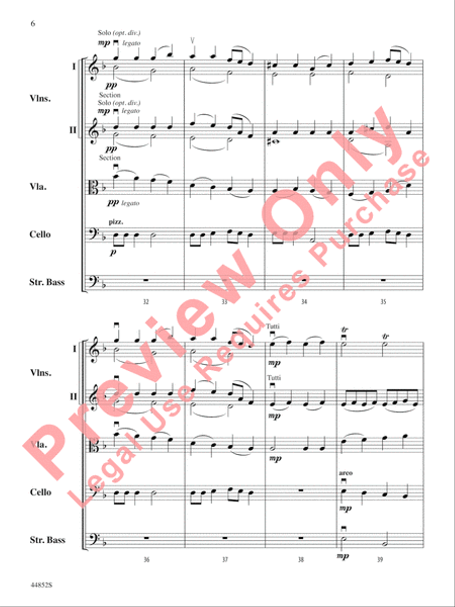 Dreidl Variants String Orchestra scores gallery preview page 7