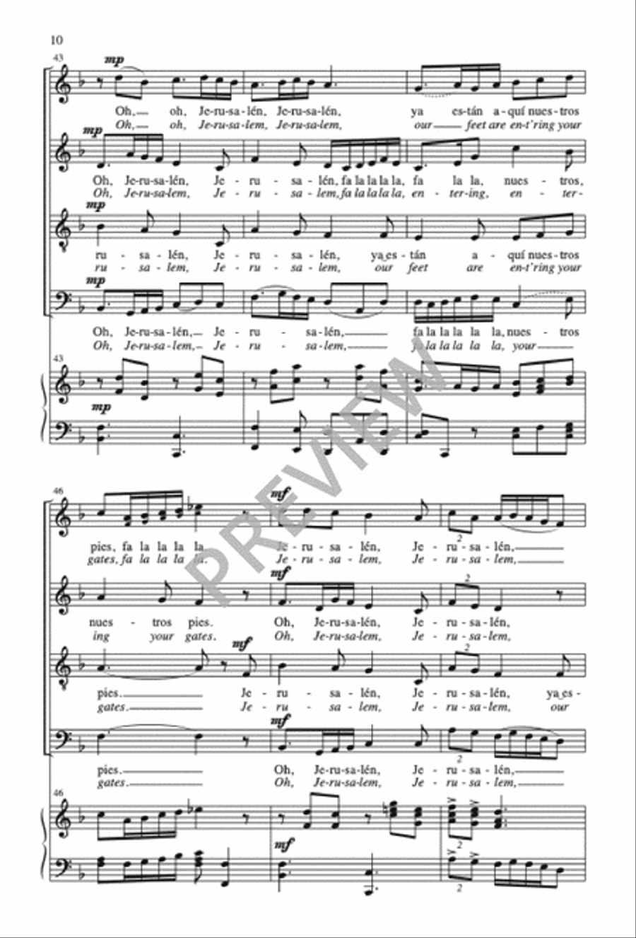 Me Alegré / I Was Glad Me Alegré / I Was Glad 4-Part scores gallery preview page 11