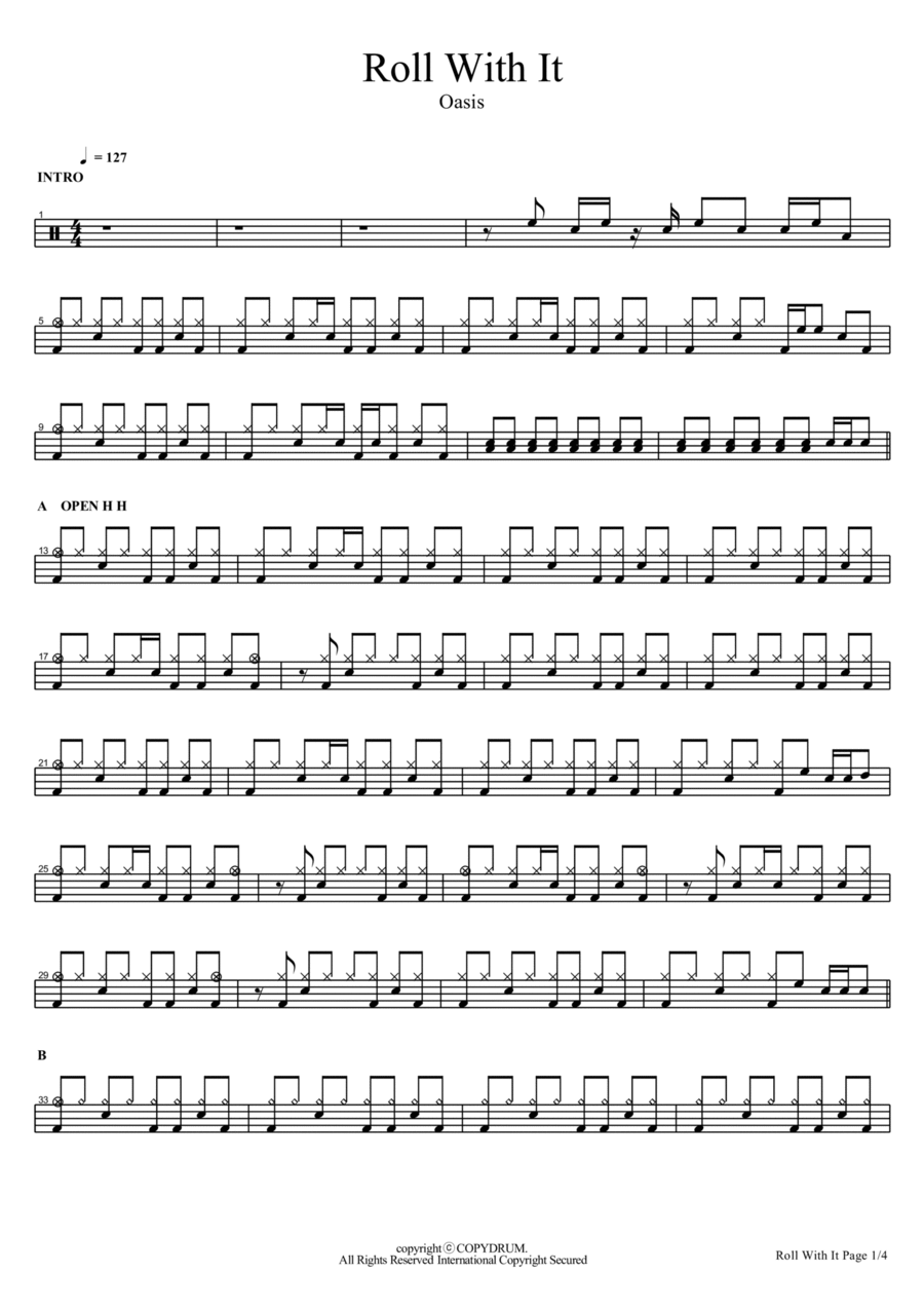 Roll With It Drum Set scores gallery preview page 1