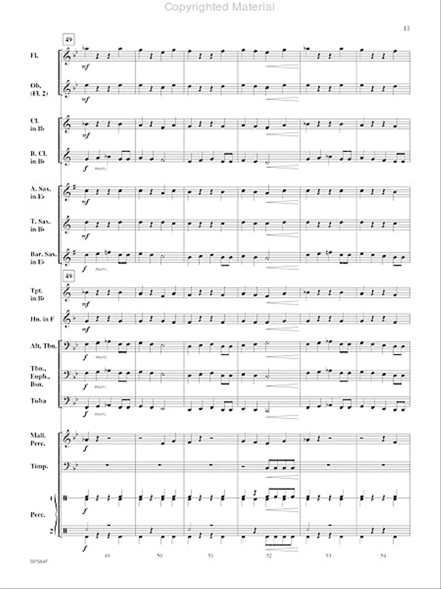 Antagonist Concert Band scores gallery preview page 12