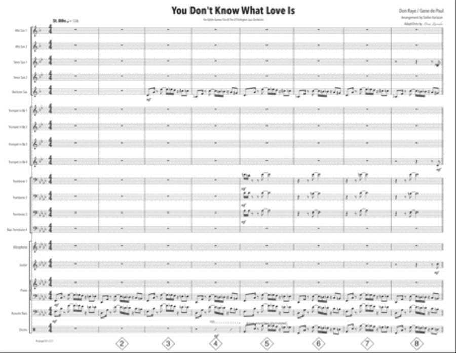You Don't Know What Love Is Large Ensemble scores gallery preview page 2
