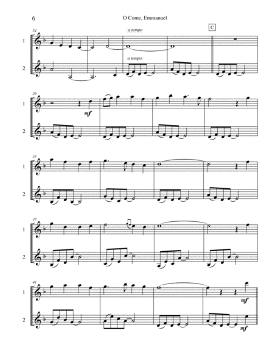 Seven Christmas Duets, Vol. 5 Woodwind Ensemble scores gallery preview page 6