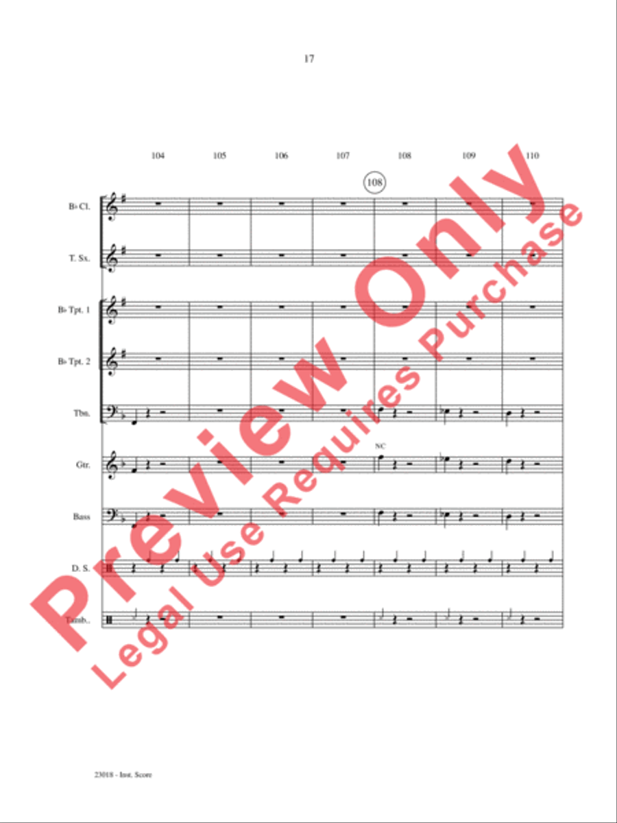Swing Low, Sing Low Choir scores gallery preview page 18