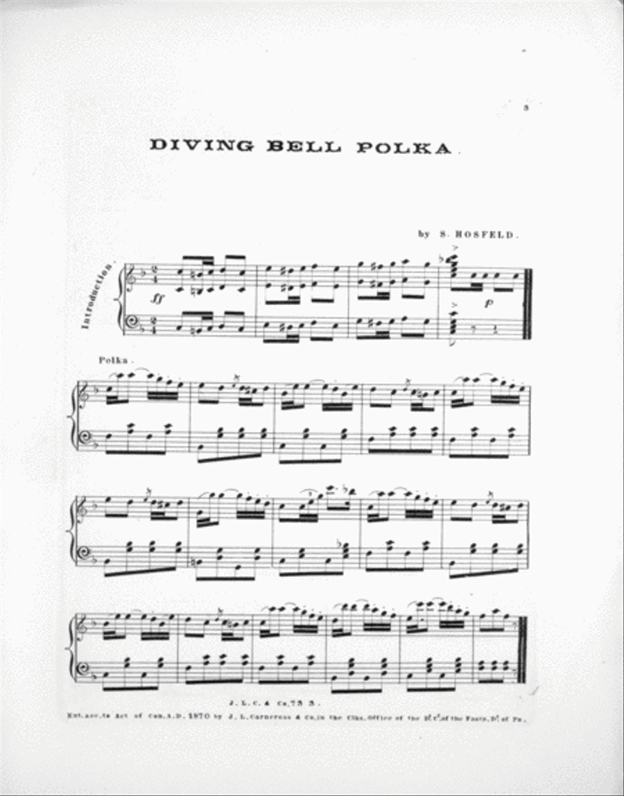 The Diving Bell. Polka Piano Solo scores gallery preview page 2