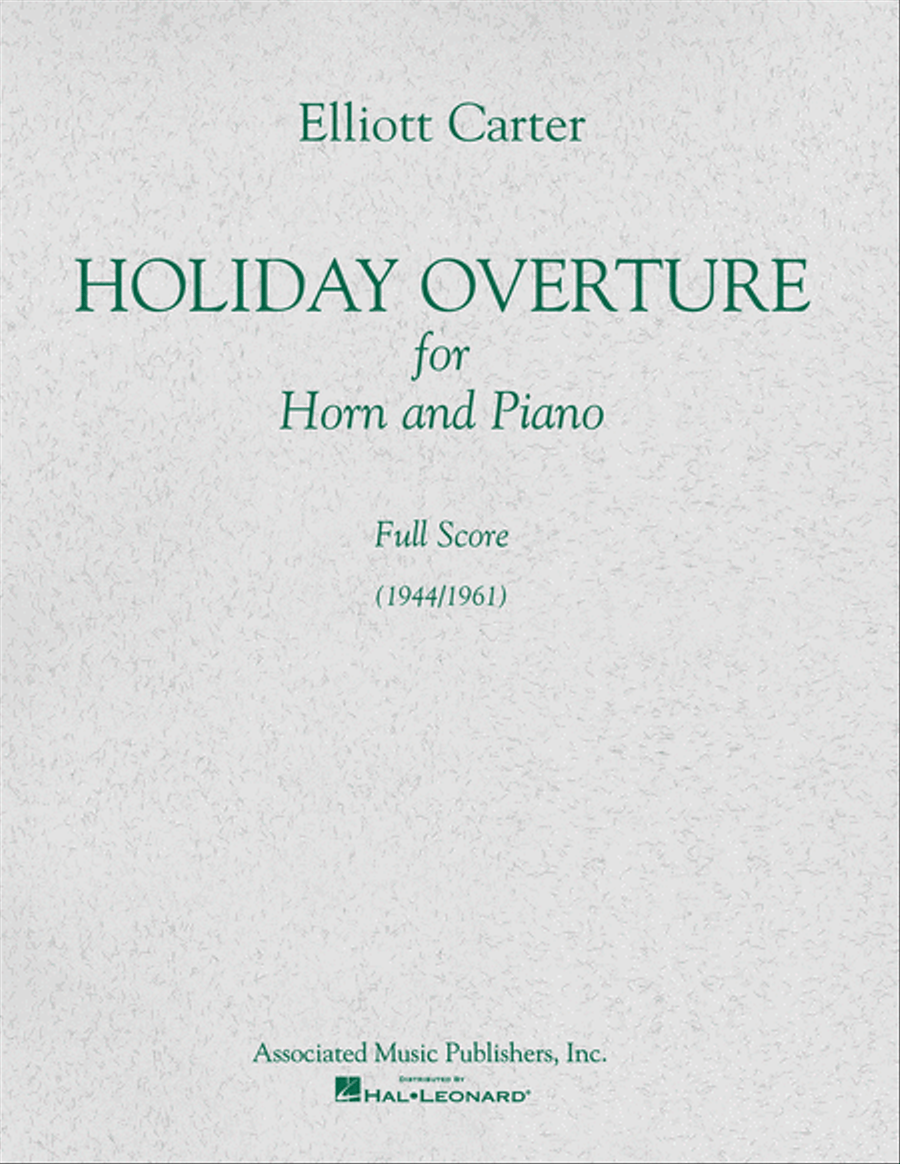 Holiday Overture (1944/1961) Orchestra scores gallery preview page 1
