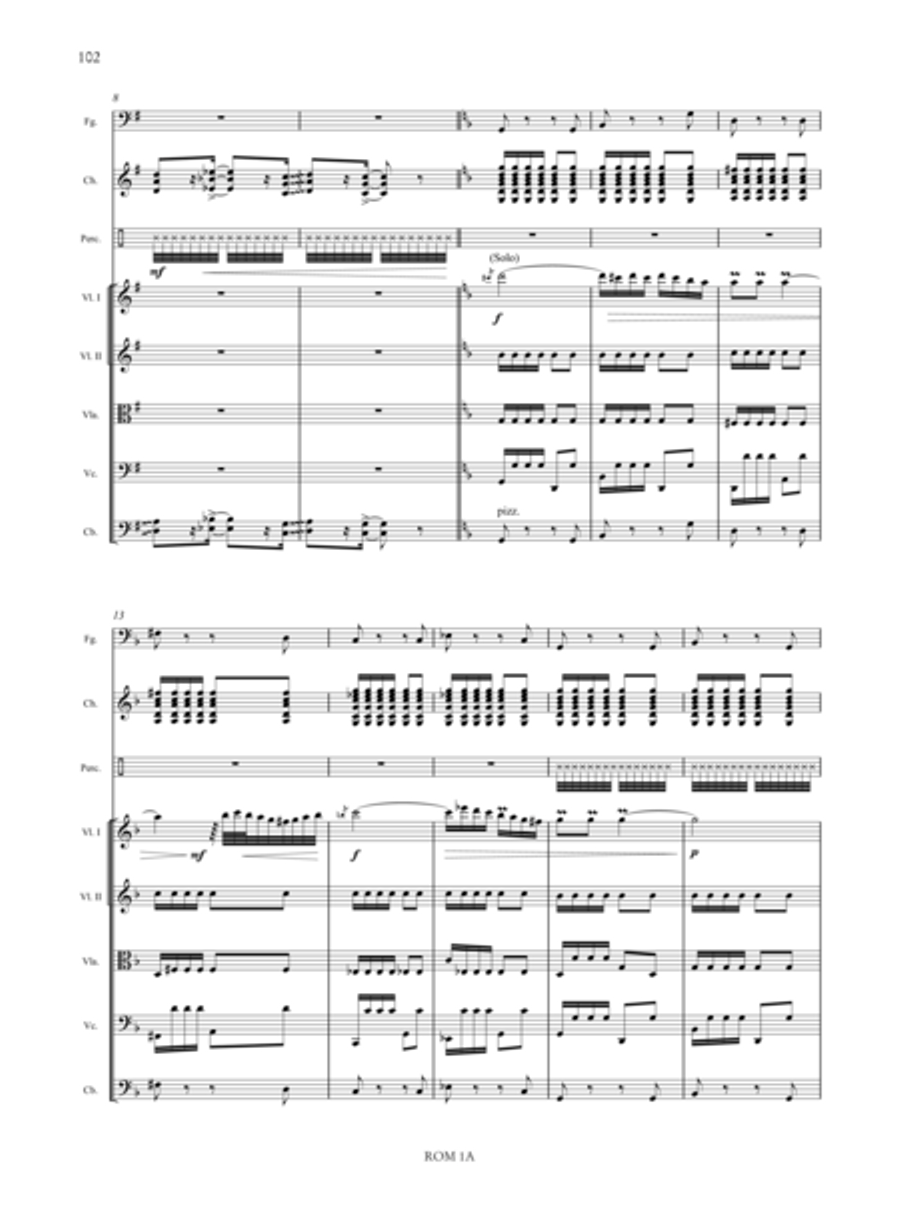 Romanó Drom (Romany Caravan) for Accordion, Voice and Orchestra Orchestra scores gallery preview page 45