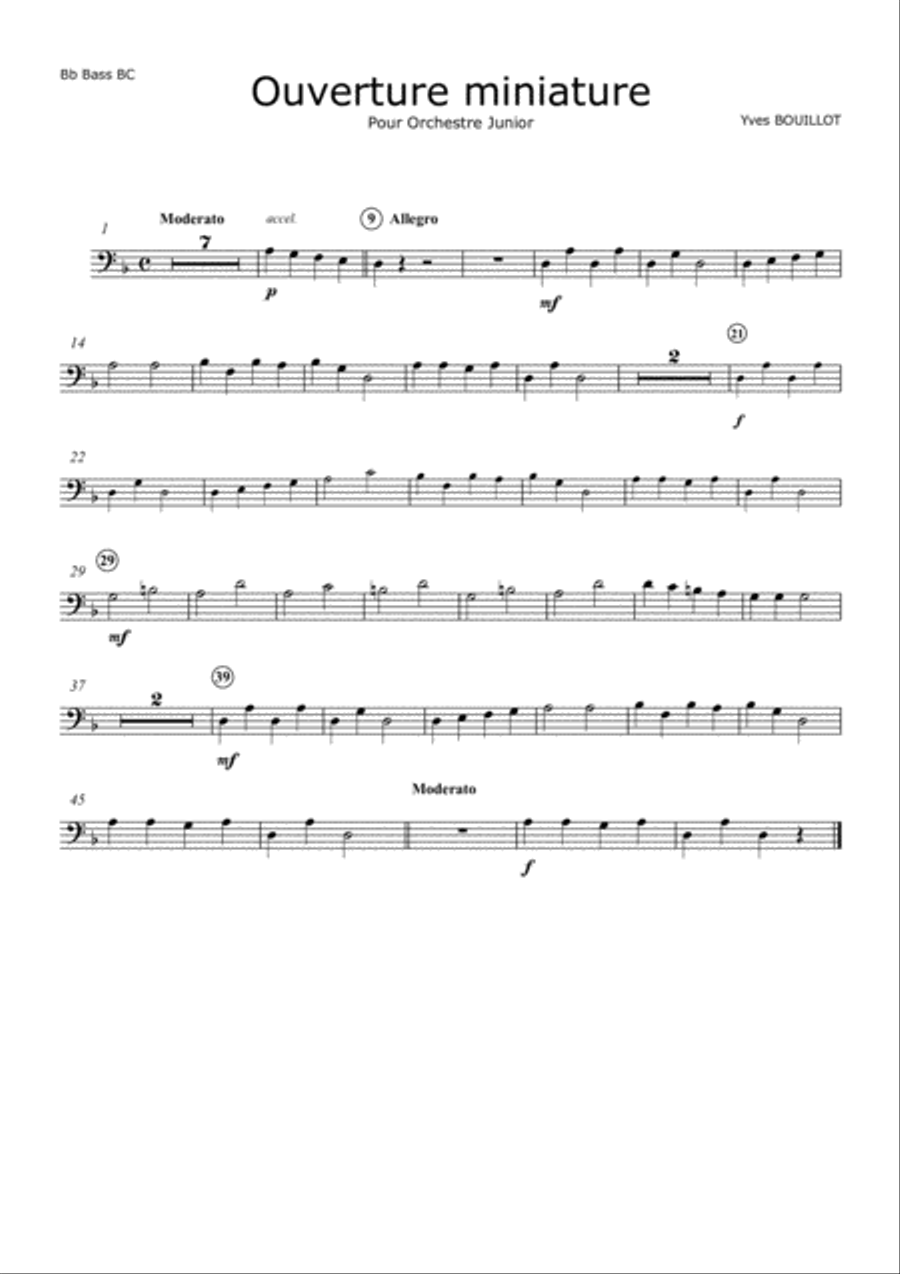 Ouverture Miniature Concert Band scores gallery preview page 5