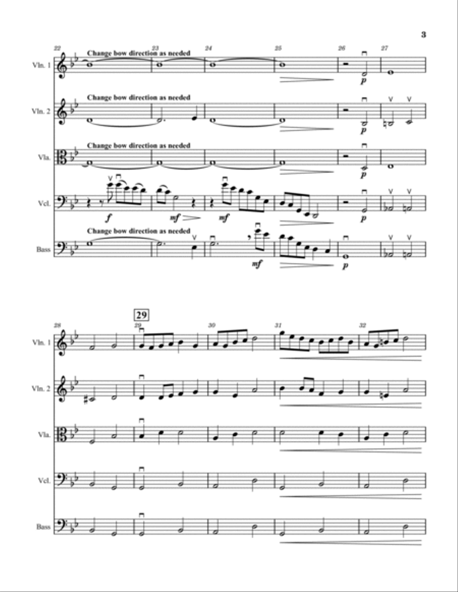 The Flower of Death The Flower of Death String Orchestra scores gallery preview page 3