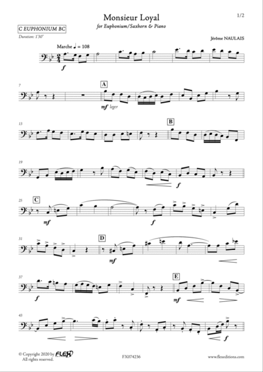 Monsieur Loyal Euphonium scores gallery preview page 6