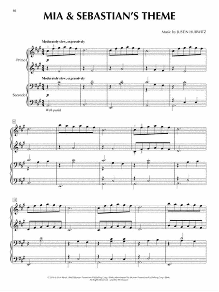 La La Land – Piano Duet 1 Piano, 4-Hands scores gallery preview page 5