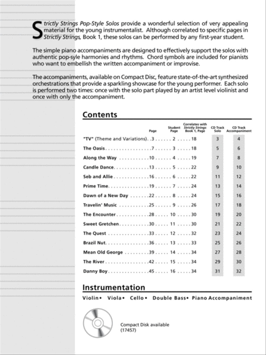 Strictly Strings Pop-Style Solos Chamber Orchestra scores gallery preview page 2