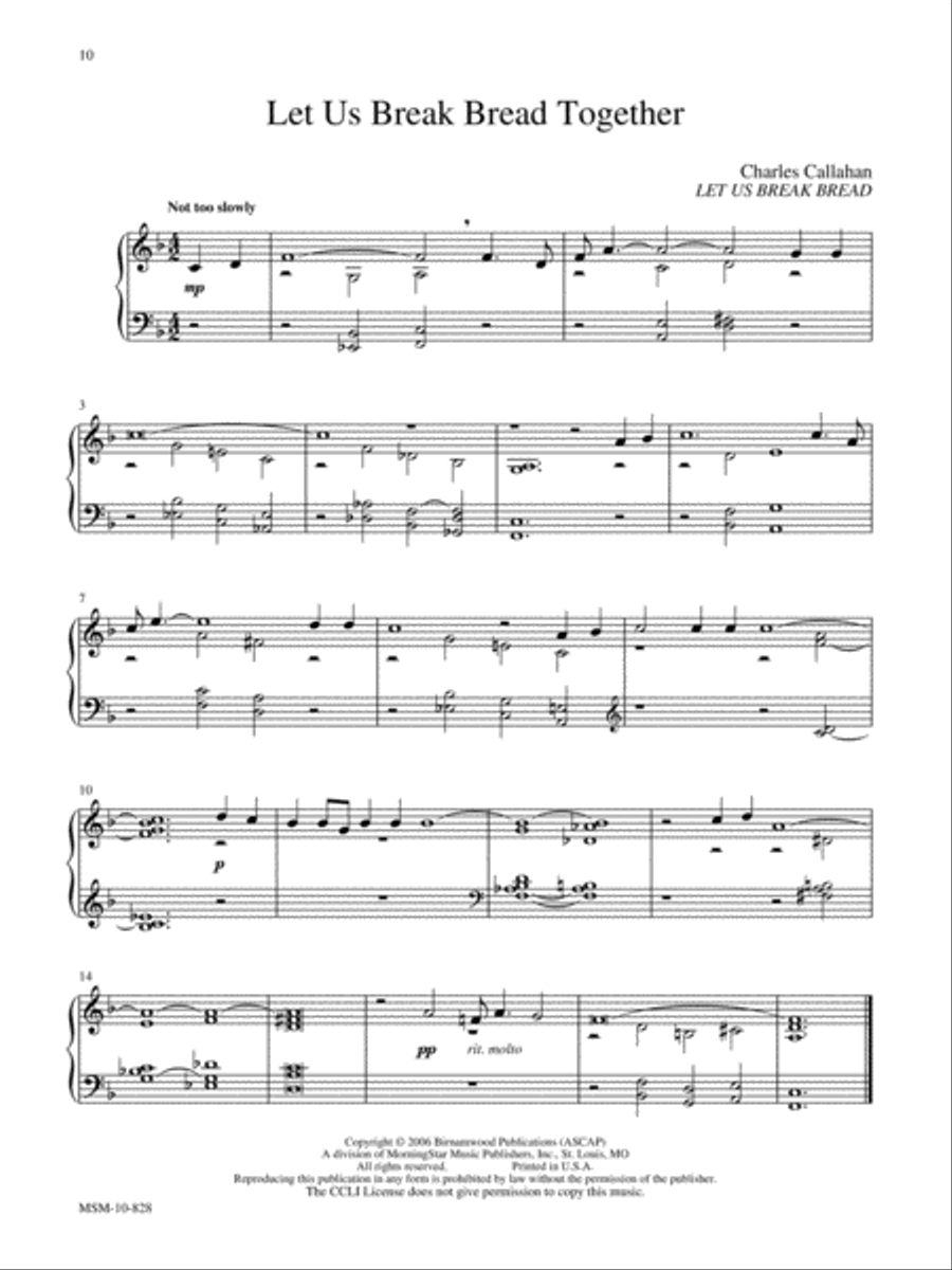 Fairest Lord Jesus Organ scores gallery preview page 1