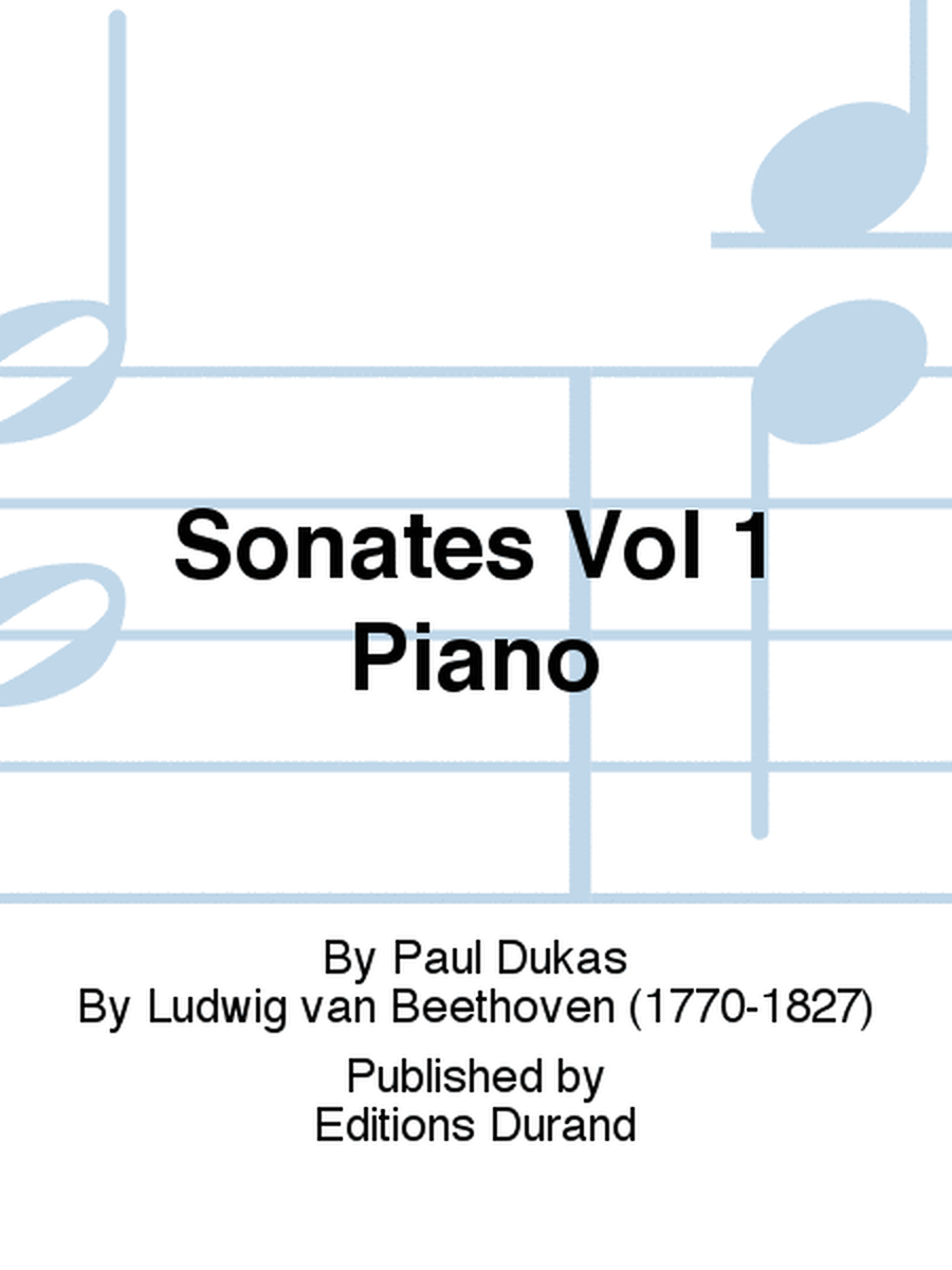 Sonates Vol 1 Piano
